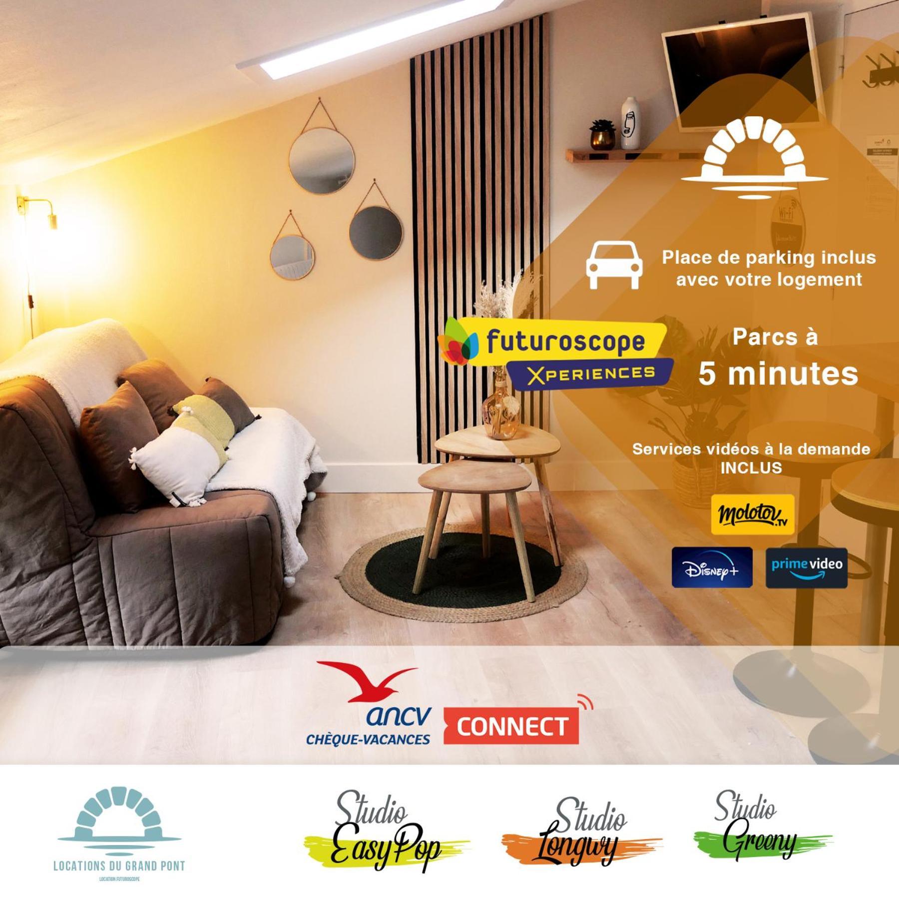 Locations Du Grand Pont - Appart Hotel Poitiers - Futuroscope شاسنوي دي بويتو المظهر الخارجي الصورة